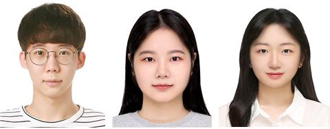왼쪽부터 한밭대학교 산업경영공학과 나웅재, 양서연, 박여진 학생