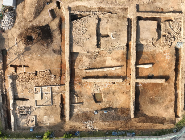 태안읍성 남동성벽 발굴조사(남쪽 성벽구간 원경)