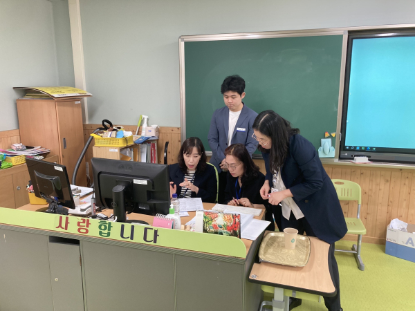 관내 초·중학교를 대상으로 교육급여 맞춤형 컨설팅 진행 모습