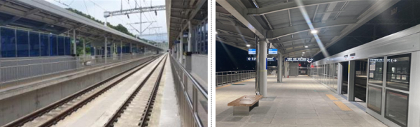 서원주역 승강장안전문 설치