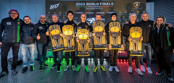 2023 시즌 람보르기니 슈퍼 트로페오 월드 파이널 부문별 챔피언 세리머니