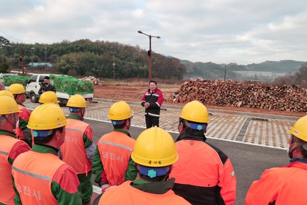 2022 사랑의 땔감 나누기 행사 진행 모습