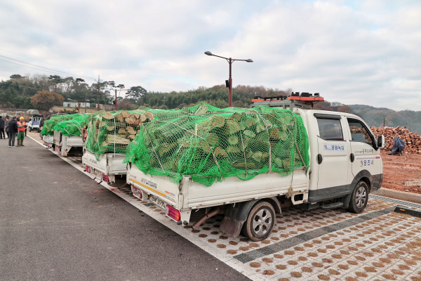 2022 사랑의 땔감 나누기 행사 진행 모습