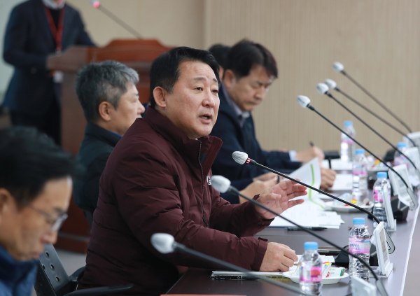 공동주택 입주자대표회의 회장과의 간담회 장면