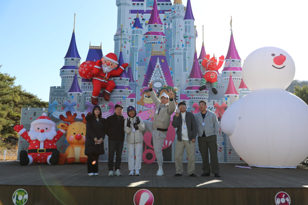 오월드 소원이벤트 당첨자 방문 사진