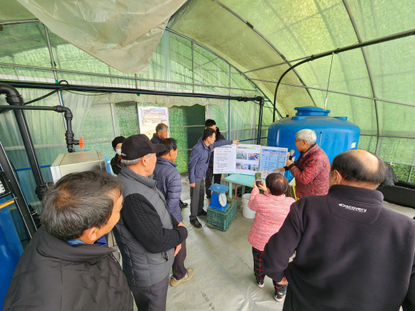 상추 연작장해 예방 수경재배 기술지원 시범사업(사업설명 신평면)