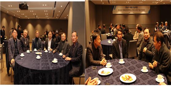 강범식 프라임건설 대표, 강신권 꾸미지오건설 대표, 안태원 서호건설 대표, 손창봉 에이치엘건설 대표, 오완석 구룡종합건설 대표, 김상원 덕일건설 대표