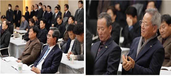 박진하 정주종합건설 대표, 공후식 동림종합건설 대표, 김상원 덕일건설 대표, 강신권 꾸미지오건설 대표