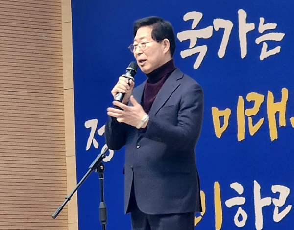 축사를 하는 양승조 전 충남도지사/사진=박동혁 기자