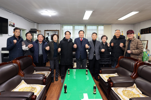 갑진년 새해 맞아 관내 유관기관 및 단체 방문 모습