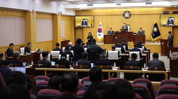 제291회 임시회 개회 모습