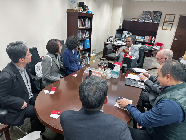 UNLV 총장 면담(2024.1.9.).