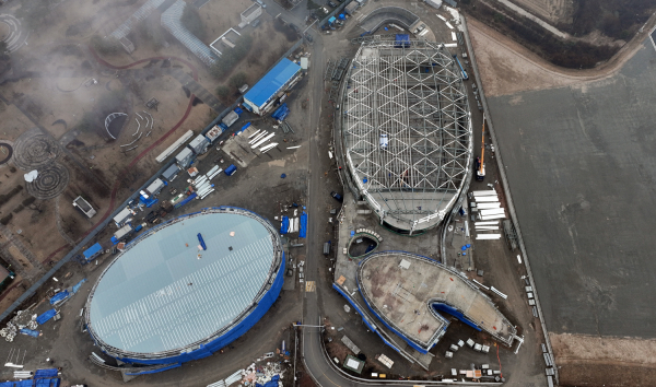 내포신도시 내에 건립 중인 충남스포츠센터