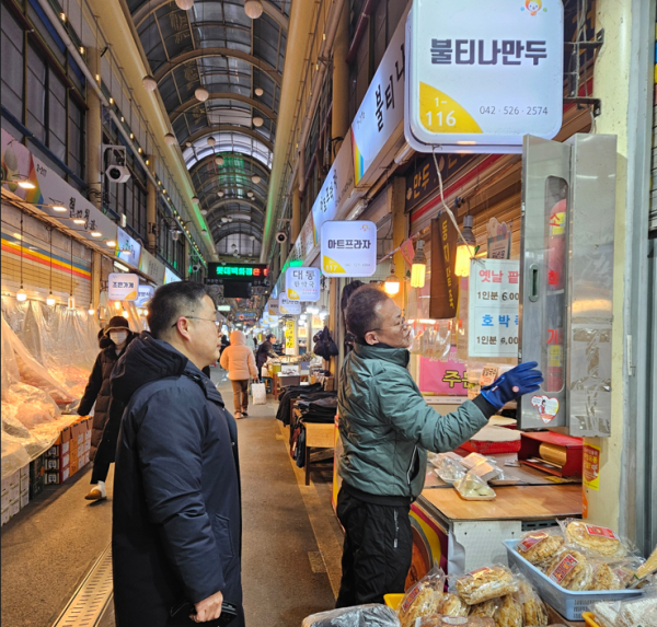전통시장 화재 예방 현장 안점점검 사진