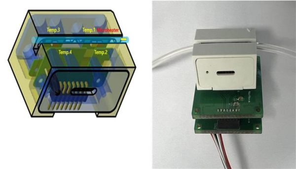 약물주입 유량 및 버블 통합 센서 모듈