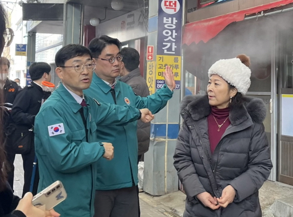 김하균 부시장 전통시장 점검 모습