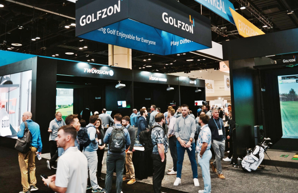 2024 PGA쇼 골프존 부스 및 현장 모습.