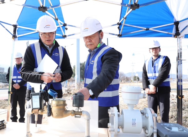 윤석대 한국수자원공사 사장, 증평현대화사업 현장 방문