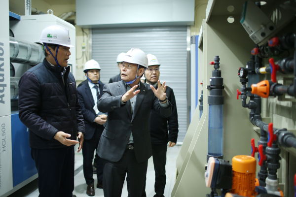 윤석대 한국수자원공사 사장, 광주정수장 방문