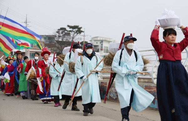 지난해 개최된 황도 붕기풍어제 모습(2023. 1. 23.).