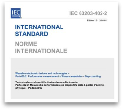 건강관리용 웨어러블 기기 성능 시험에 관한 국제표준