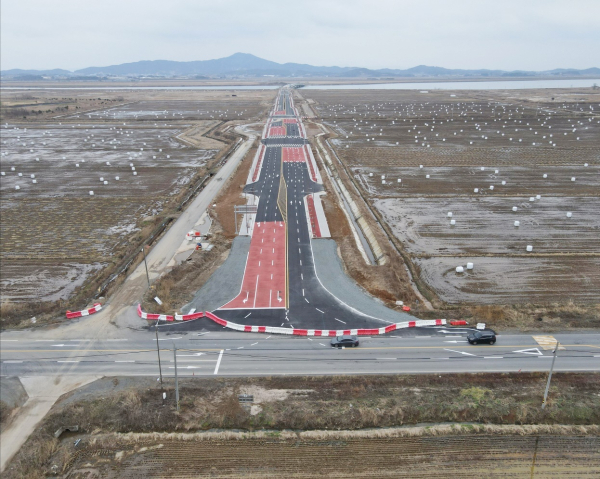 태안기업도시 동서 주간선도로 모습