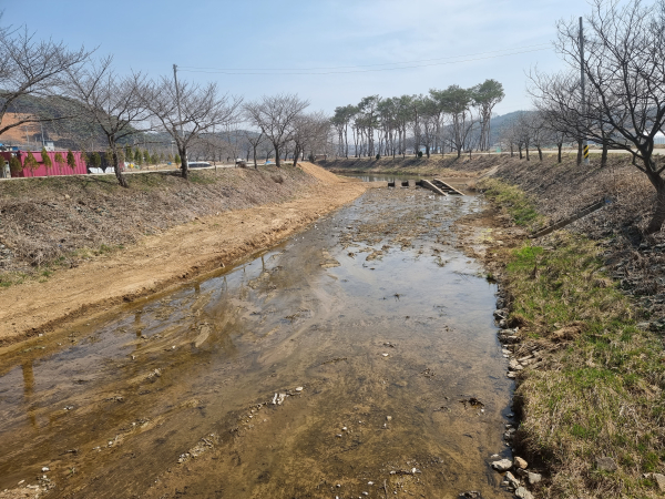 지난해 하천 준설 모습