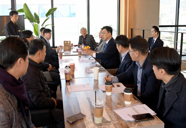 파프리카 수출 농가 간담회 현장