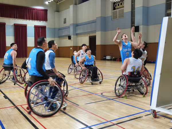 코웨이 블루휠스 휠체어 농구단 전지훈련