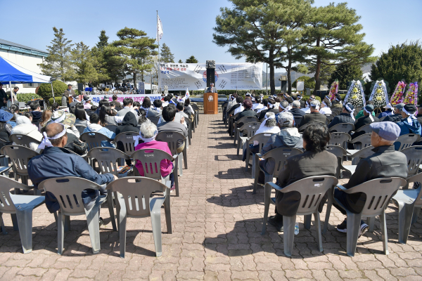 석송 3.1 독립만세 제105주년 기념식 개최 모습