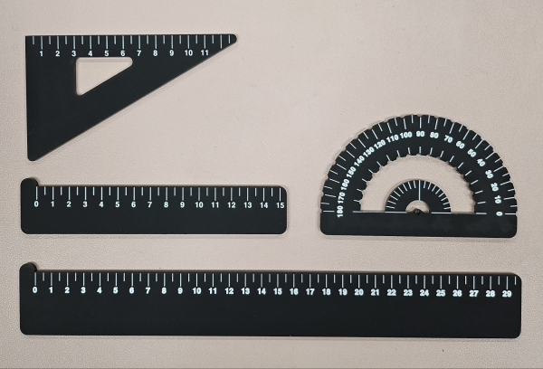 저시력 학생 수학 학습 도구 (대전맹학교 사진)