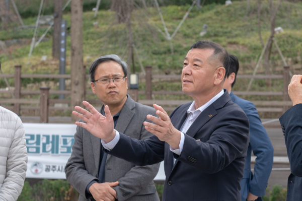 주미산 산림레포츠 등 조성사업 현장방문