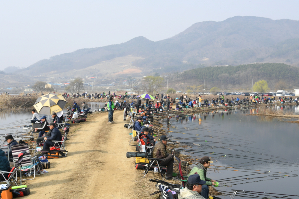 예당호 낚시대회 모습