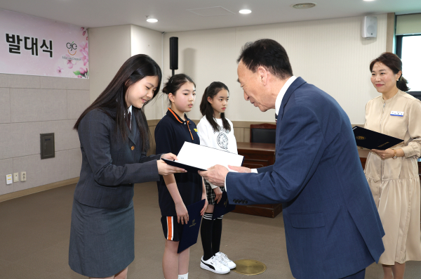 대전교육 홍보지원단 ‘홍당무’ 발대식 진행 모습