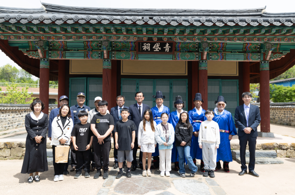 지난 26일 화성면 청대사에서 거행 기념사진