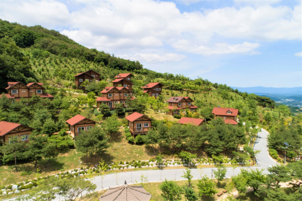 국립산림치유원 숙박 객실 ‘주치마을’ 전경<br>