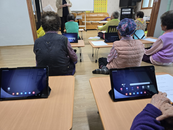 지난 디지털문해교실 운영 모습