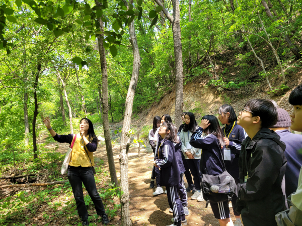 국립대전숲체원에서 생태전환교육 학생캠프 실시