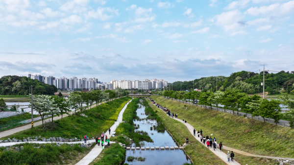 이팝나무길 걷기 축제 모습