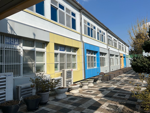 내진보강 공사 완료 후, 동명초등학교 모습