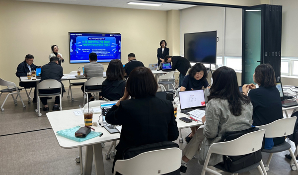 AI 활용 혁신 교수법 체인지업 워크샵 진행 모습