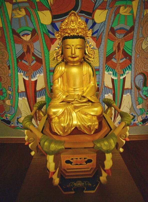 청양 정혜사 혜림암 목조보살좌상