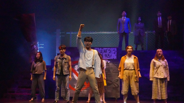 목원대 성악·뮤지컬학부 뮤지컬전공 학생들이 제16회 대구국제뮤지컬페스티벌(DIMF) 무대에 올렸던 뮤지컬 ‘유린타운’ 장면.