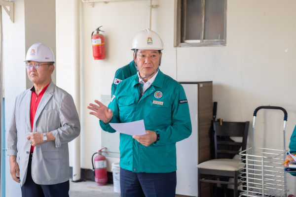 최원철 공주시장, ‘안전대전환 집중안전점검’ 현장 점검 진행 모습