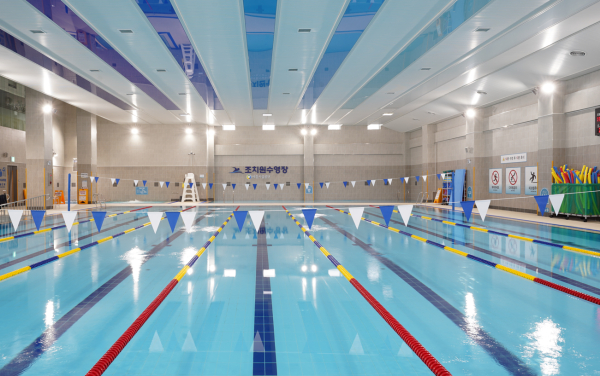 조치원수영장 내부 전경