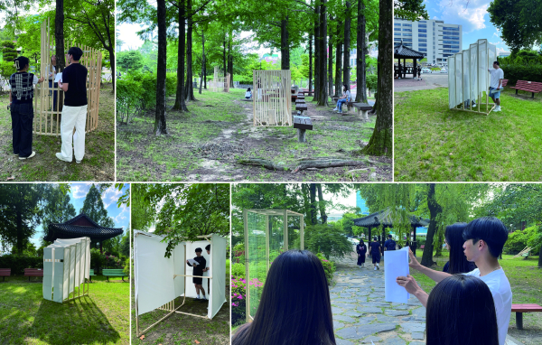 건축학과, 캠퍼스 곳곳에 이색 야외전시 진행
