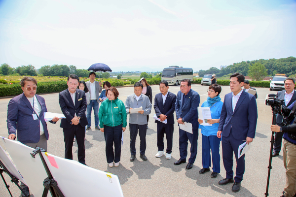 당진시의회 2024 행정사무감사 대비 현장방문 모습(1일차)