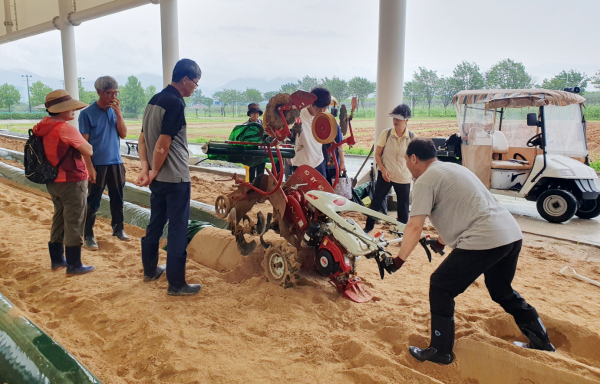 지난해 귀농인 현장중심 영농교육 모습.