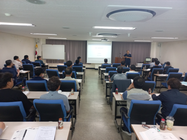 오송 교육장에서 ‘품질·환경관리 직무역량  강화교육’ 시행 모습