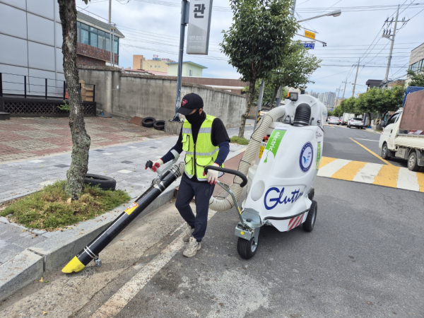 진공청소기 도입 모습